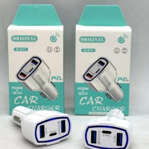 CARGADOR 12V AUTO 2USB + TC